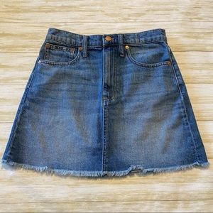 Madewell A-Line Jean Skirt 27